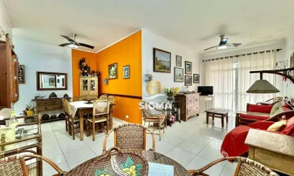 Apartamento com 3 dormitórios à venda, 131 m² por r$ 580.000,00 - pitangueiras - guarujá/sp