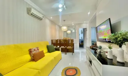 Apartamento com 2 dormitórios à venda, 65 m² por R$ 445.000,00 - Pitangueiras - Guarujá/SP