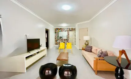 Apartamento com 3 quartos sendo 1 suíte à venda na praia das pitangueiras - guarujá/sp.