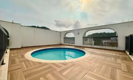 Cobertura com 4 dormitórios à venda, 280 m² por r$ 1.500.000,00 - pitangueiras - guarujá/sp