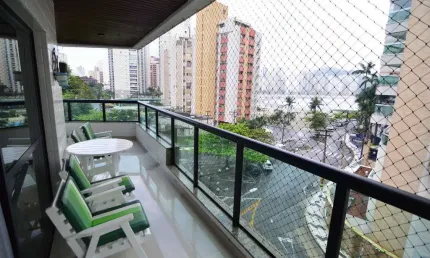Apartamento com 3 quartos sendo 1 suíte à venda na praia das astúrias - guarujá/sp.