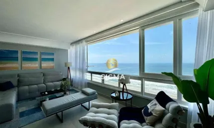 Apartamento frente mar finamente reformado e decorado com 3 sendo 1 suíte  à venda, 140 m² por r$ 1.700.000,00 - pitangueiras - guarujá/sp