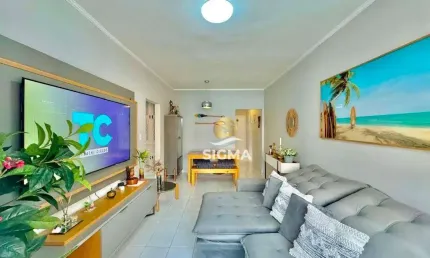 Apartamento com 2 dormitórios à venda, 70 m² por R$ 510.000,00 - Pitangueiras - Guarujá/SP