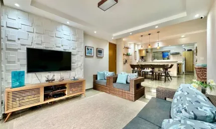Apartamento com 4 dormitórios sendo 2 suítes à venda, 153 m² por R$ 1.500.000 - Jardim Astúrias - Guarujá/SP