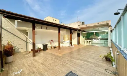 Cobertura com 3 dormitórios à venda, 180 m² por R$ 850.000,00 - Pitangueiras - Guarujá/SP