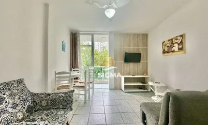 Apartamento com 2 dormitórios à venda, 55 m² por R$ 365.000,00 - Pitangueiras - Guarujá/SP
