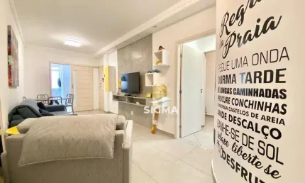 Apartamento com 1 quarto à venda na Praia do Tombo - Guarujá/SP.
