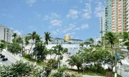 FRENTE MAR - Apartamento com 4 quartos sendo 1 suíte  à venda na Praia das Astúrias - Guarujá/SP.