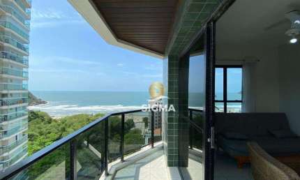 VISTA MAR - Cobertura com 3 quartos sendo 2 suítes à venda na Praia do Tombo - Guarujá/SP.