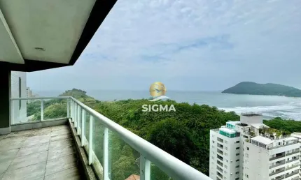 Vista mar - apartamento com 3 suítes à venda na praia das astúrias - guarujá/sp.