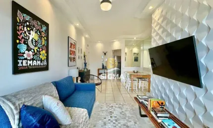 Apartamento com 3 dormitórios à venda, 85 m² por r$ 450.000,00 - enseada - guarujá/sp