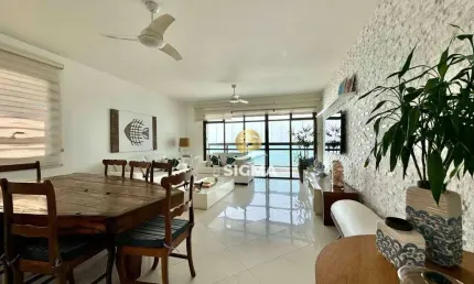 Frente mar - apartamento com 4 quartos sendo 3 suítes à venda, 175 m² por r$ 2.000.000 - jardim astúrias - guarujá/sp.
