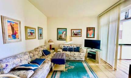 FRENTE MAR - Apartamento com 2 quartos à venda, 110 m² por R$ 750.000 - Pitangueiras - Guarujá/SP.