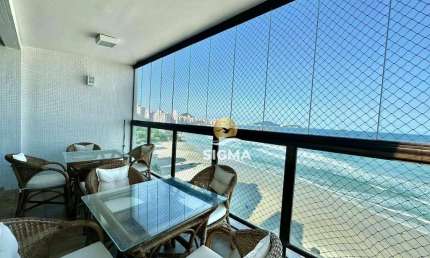 Apartamento com 4 quartos sendo 3 suítes à venda, 175 m² por R$ 1.800.000 - Jardim Astúrias - Guarujá/SP.