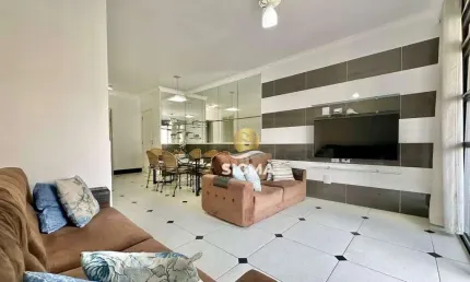 Apartamento com 3 quartos sendo 1 suíte à venda na praia das pitangueiras - guarujá/sp..