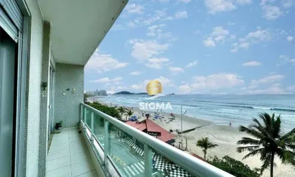 FRENTE MAR - Apartamento com 3 quartos sendo à venda na Praia das Pitangueiras - Guarujá/SP.