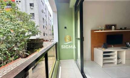 Apartamento com 2 dormitórios à venda, 80 m² por R$ 310.000 - Tombo - Guarujá/SP.