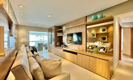 Apartamento com 3 suítes à venda, 144 m² por r$ 2.200.000 - pitangueiras - guarujá/sp.