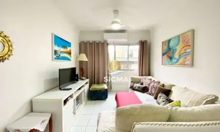 Apartamento com 2 quartos sendo 1 suíte à venda na praia das astúrias - guarujá/sp.