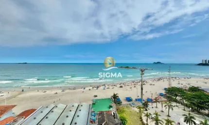 FRENTE MAR - Apartamento com 4 quartos à venda na Praia das Pitangueiras - Guarujá/SP.