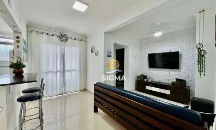 Apartamento com 1 dormitório à venda, 50 m² por r$ 380.000,00 - pitangueiras - guarujá/sp
