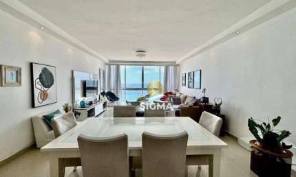 Apartamento com 4 dormitórios à venda, 208 m² por R$ 2.000.000,00 - Pitangueiras - Guarujá/SP