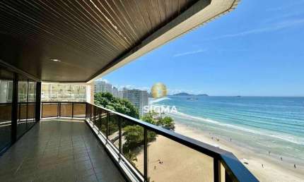 Apartamento com 4 quartos sendo 2 Suítes  à venda, 190 m² por R$ 3.000.000 - Jardim Astúrias - Guarujá/SP.