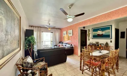 Apartamento com 3 quartos sendo 1 suíte à venda na Praia do Tombo - Guarujá/SP.