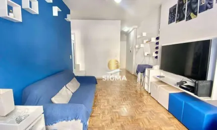 Apartamento com 2 dormitórios à venda, 60 m² por r$ 430.000,00 - pitangueiras - guarujá/sp