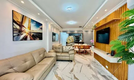 Apartamento com 3 dormitórios à venda, 100 m² por R$ 800.000,00 - Pitangueiras - Guarujá/SP