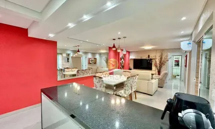 Apartamento com 3 dormitórios à venda, 100 m² por r$ 1.000.000,00 - pitangueiras - guarujá/sp