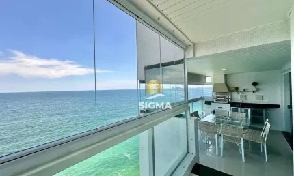 Frente mar - apartamento com 3 suítes à venda, 184 m² por r$ 2.000.000 - pitangueiras - guarujá/sp.