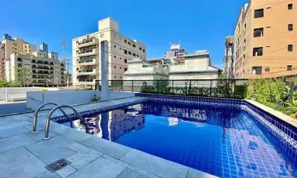Apartamento com 2 quartos sendo 1 suíte à venda na Praia do Tombo - Guarujá/SP.