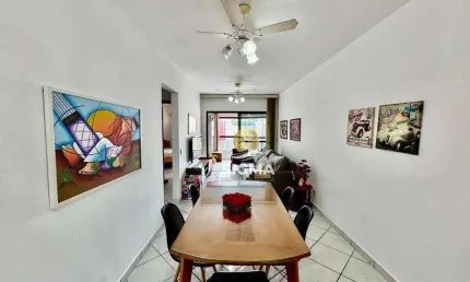 Perto do mar - apartamento com 2 quartos  sendo 1 suíte à venda na praia das astúrias - guarujá/sp.