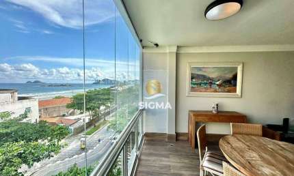 VISTA MAR - Apartamento com 2 quartos sendo 1 suíte à venda na Praia das Pitangueiras - Guarujá/SP.