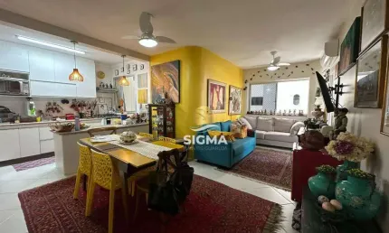Apartamento com 2 quartos sendo 1 suíte à venda, 95 m² por r$ 700.000 - pitangueiras - guarujá/sp.