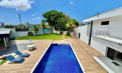 Casa com 5 suítes à venda, 416 m² por R$ 3.800.000 - Enseada - Guarujá/SP.