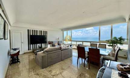 Apartamento com 3 dormitórios sendo 1 suíte, 190 m² - venda por R$ 1.500.000 ou aluguel por R$ 8.000/mês - Praia das Pitangueiras - Guarujá/SP.