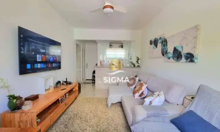 Apartamento com 1 quarto à venda, 60 m² pitangueiras - guarujá/sp.
