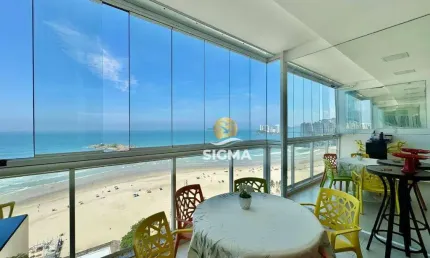 Apartamento com 4 dormitórios Sendo 2 Suítes  à venda, 180 m² por R$ 1.850.000 - Pitangueiras - Guarujá/SP.