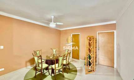 Apartamento com 3 dormitórios sendo 1 suíte à venda, 120 m² por R$ 620.000 - Pitangueiras - Guarujá/SP.