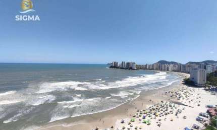 FRENTE MAR - Apartamento à venda na Praia das Pitangueiras, Guarujá/SP.