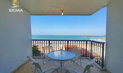 FRENTE MAR - Apartamento com 4 dormitórios à venda na Praia das Pitangueiras, Guarujá/SP.