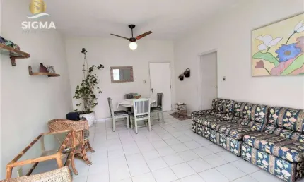 Apartamento com 3 dormitórios  em prédio de frente para o mar - Praia das Pitangueiras, Guarujá.