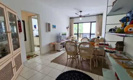 Apartamento com 2 quartos sendo 1 suíte à venda, 92 m² por R$ 485.000 - Pitangueiras - Guarujá/SP.