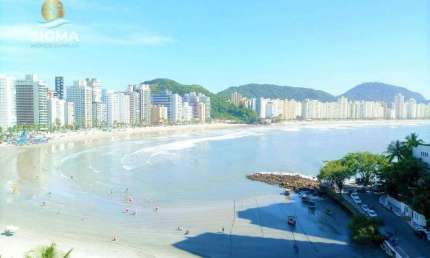 Frente mar - Apartamento à venda com 4 quartos, Condomínio com lazer, Praia das Astúrias, Guarujá.