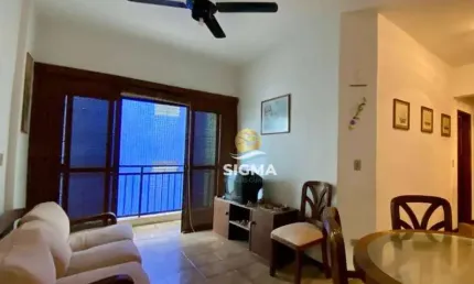 Apartamento com 2 quartos sendo 1 suíte à venda na praia das astúrias - guarujá/sp.
