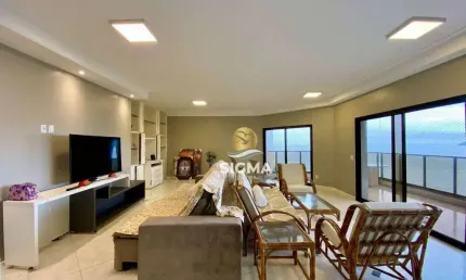 Frente mar - apartamento com 4 suítes à venda na praia das astúrias - guarujá/sp.