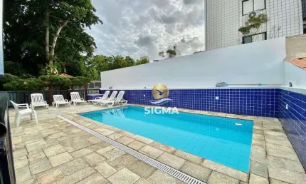 Apartamento com 1 dormitório à venda, 55 m² por R$ 360.000 - Tombo - Guarujá/SP.