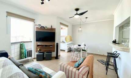 Apartamento com 2 quartos sendo 1 suíte à venda, 75 m² por R$ 460.000 - Tombo - Guarujá/SP.